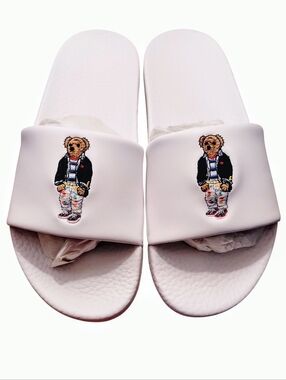 Polo by Ralph Lauren Polo Bear Monogram Slide Sandals